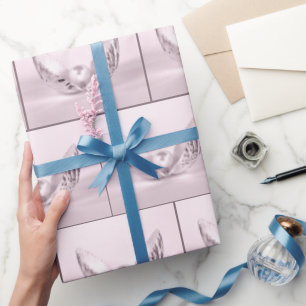 Pink Pearl In Seashell Wrapping Paper