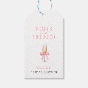 Pink Pearls & Prosecco Bridal Shower   Gift Tags