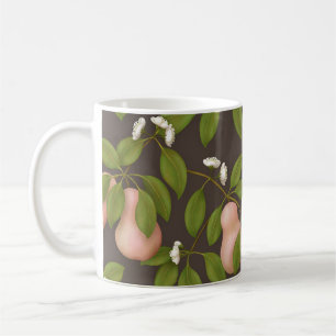 Pink Pears (dark brown) Coffee Mug