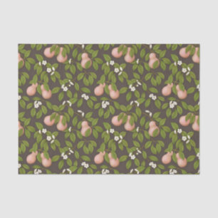 Pink Pears (dark brown) Tissue Paper