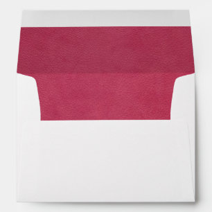 Pink Pebbled Leather Photo Envelopes