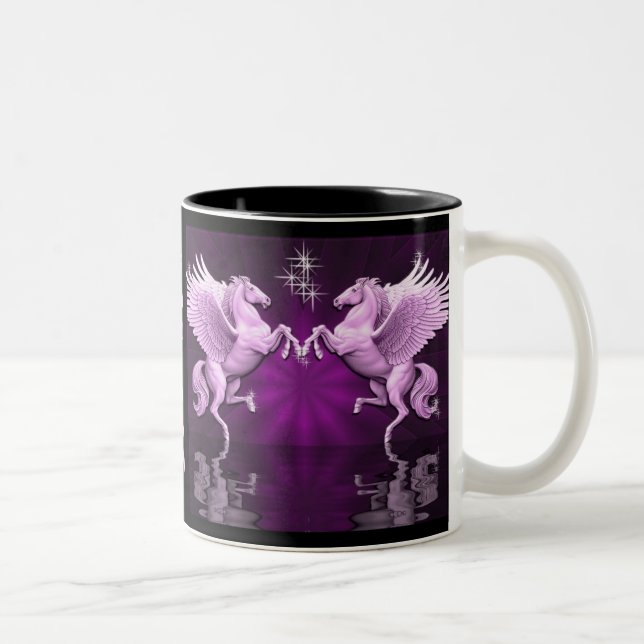 Pink Pegasus Reflections Coffee Mug (Right)
