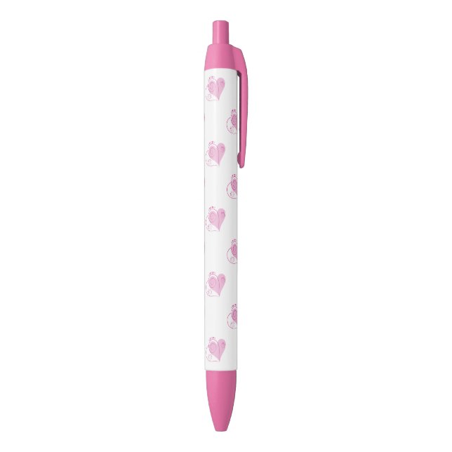 Pink Pen With Hearts (Bottom (Vertical))