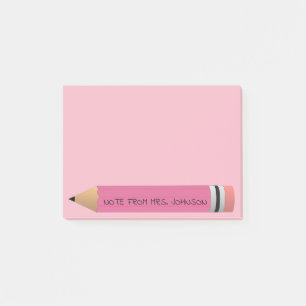Pink Pencil Post-it Notes