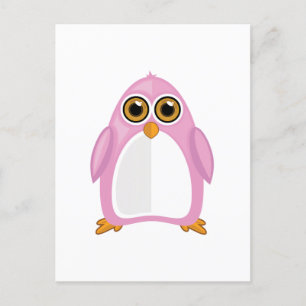 Pink Penguin Postcard