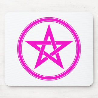 pink pentacle mouse pad