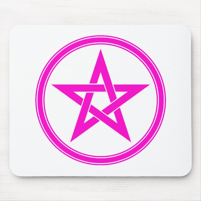 pink pentacle mouse pad (Front)