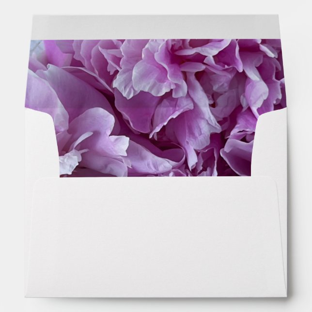 Pink peonies bouquet envelope (Back (Bottom))