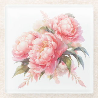 Pink Peonies Coaster