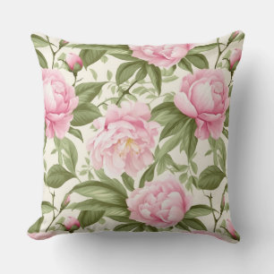 Pink Peonies Cushion