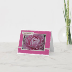 Pink Peonies in Bloom - Just Because Card