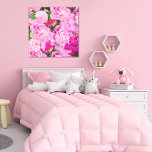 Pink Peonies Pattern Faux Canvas Print<br><div class="desc">A lovely pink peonies to decorate your walls with these spring beauties.</div>