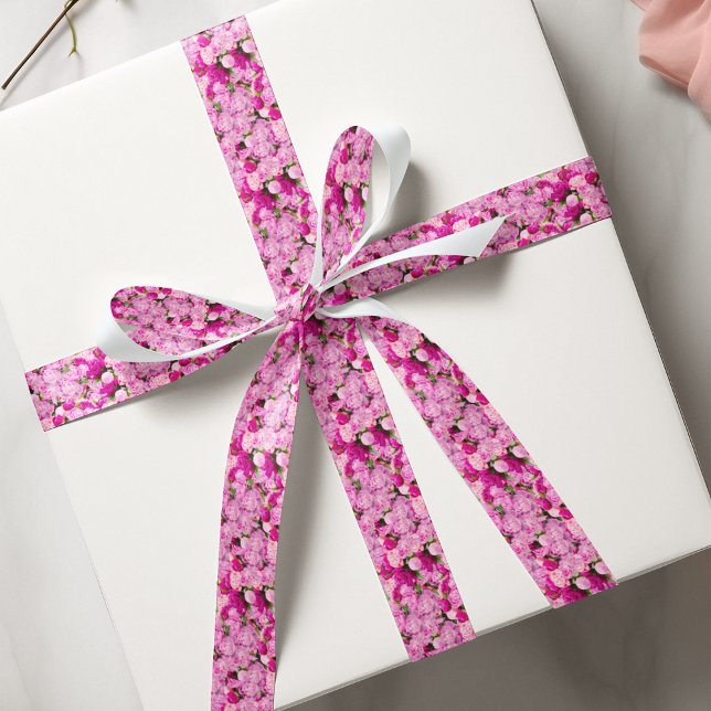 Pink Peonies Pattern Grosgrain Ribbon (Creator Uploaded)