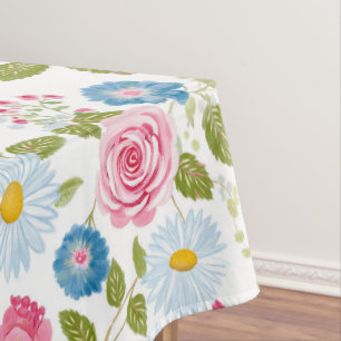 Pink Peonies Pattern Tablecloth