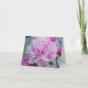 Pink Peonies / Peony Notecard