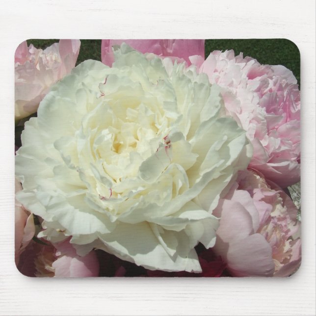 Pink Peonies / Pink Peony Mouse Mat (Front)