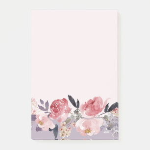 Pink Peonies Post-it Notes