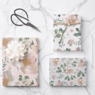 Pink Peonies Wedding Gift Wrap