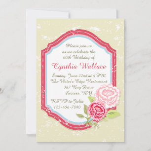 Pink Peony (3) Invitation