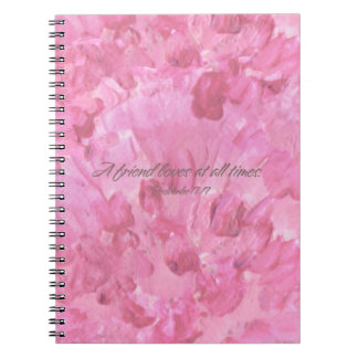 Pink Peony-A Friend Loves Spiral Notebook