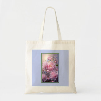 Pink Peony Buds n Flowers Tote Bag