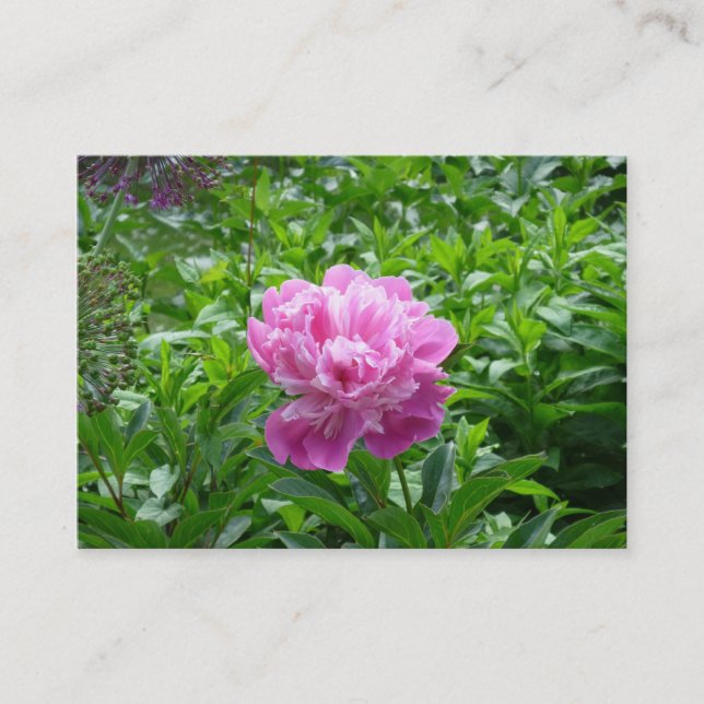 Pink Peony Business Card (Front)