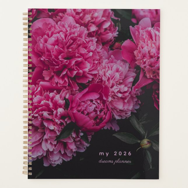 Pink Peony Dreams Planner (Front)