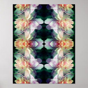 Pink Peony Flower Abstract             Poster
