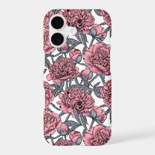 Pink peony garden