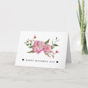 Pink Peony Happy Mother's Day Card