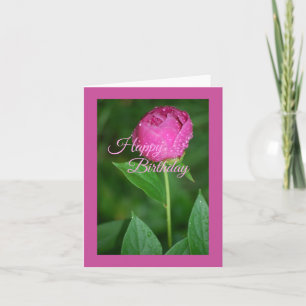 Pink Peony - Hapy Birthday   Card