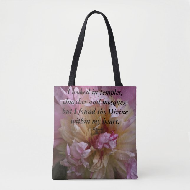 Pink Peony...I found the Divine Tote Bag (Front)