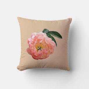 Pink Peony in Sunshine Cushion