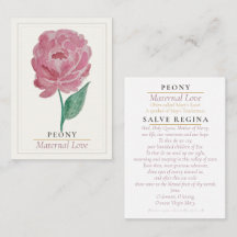Pink Peony Marian Garden Holy Prayer | Maternal