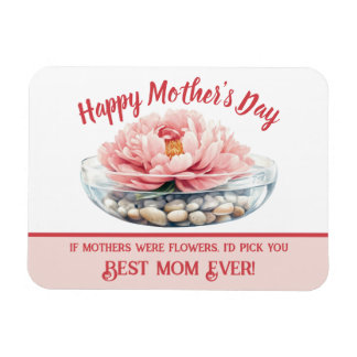 Pink Peony Mother's Day Magnet