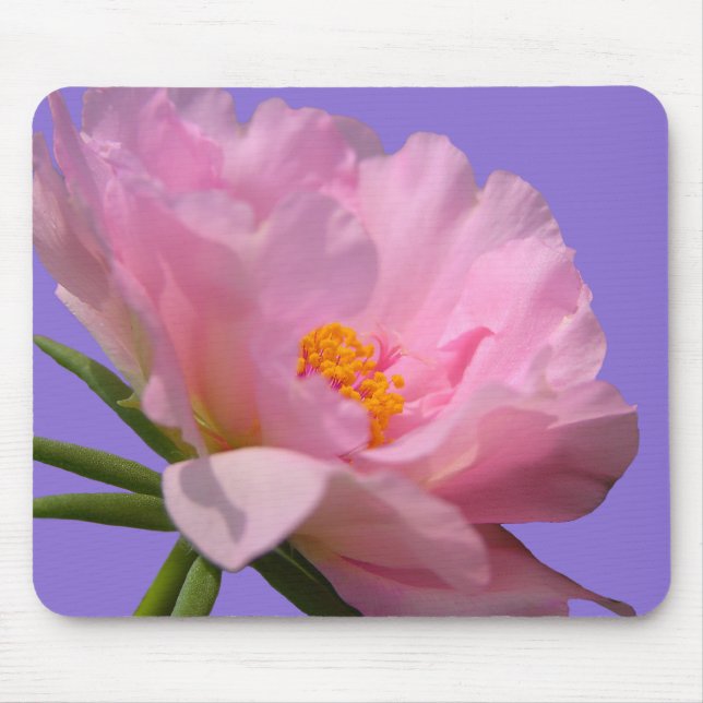 Pink Peony Mouse Pad (Front)