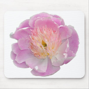 Pink peony mouse pad