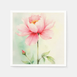 Pink Peony Napkin