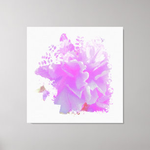 *~* Pink Peony Painting Art Butterfly AR3 Canvas Print