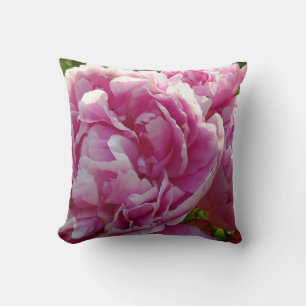 Pink Peony photo cottage farmhouse floral garden Cushion