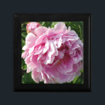 Pink Peony photo cottage farmhouse floral garden Gift Box<br><div class="desc">A beautiful garden of pink peonies in the morning sun - photo by H Cooper.</div>