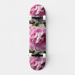 Pink Peony photo cottage farmhouse floral garden Skateboard