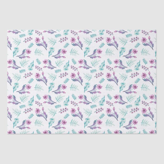 Pink Peony Small Business Packaging Tissue Paper (Front)