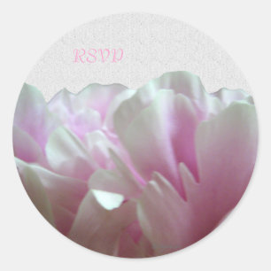 Pink Peony Texture Custom Envelope Seals