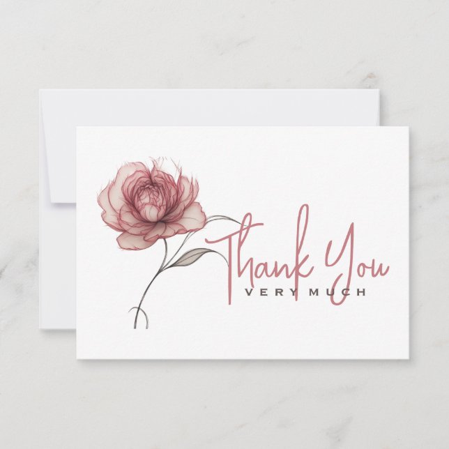 Pink peony Thank you very much (Front)