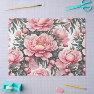 Pink Peony  Tissue Paper