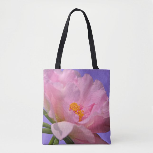 Pink Peony Tote Bag (Front)