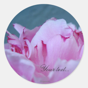 Pink Peony Wedding Flowers Custom Envelope Seals