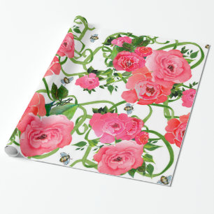 Pink Peony Wrapping Paper