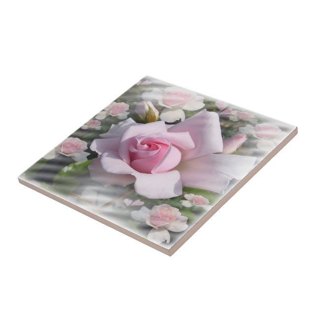 Pink Perfection # 2 ~ Ceramic Tile (Side)